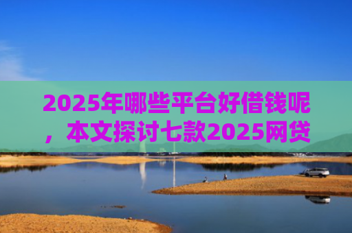 2025年哪些平台好借钱呢，本文探讨七款2025网贷必下款口子