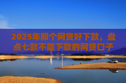 2025年那个网贷好下款，盘点七款不能下款的网贷口子