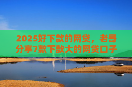 2025好下款的网贷，老哥分享7款下款大的网贷口子