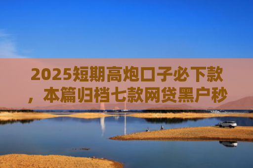 2025短期高炮口子必下款，本篇归档七款网贷黑户秒下款口子