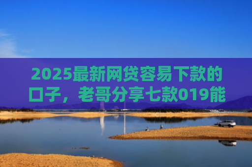 2025最新网贷容易下款的口子，老哥分享七款019能下款的网贷口子