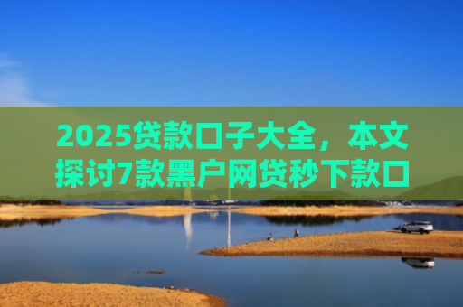2025贷款口子大全，本文探讨7款黑户网贷秒下款口子