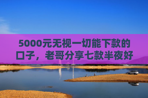 5000元无视一切能下款的口子，老哥分享七款半夜好下款的网贷口子