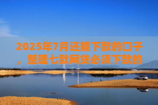 2025年7月还能下款的口子，整理七款网贷必须下款的口子