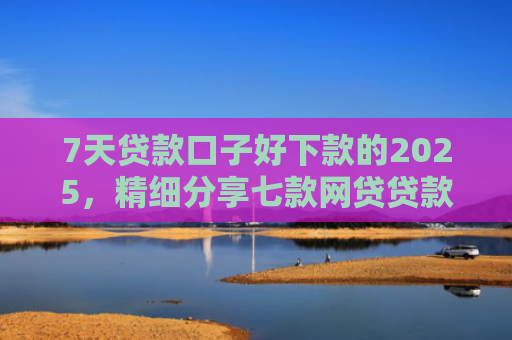 7天贷款口子好下款的2025，精细分享七款网贷贷款口子急速下款的