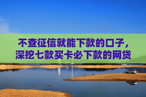 不查征信就能下款的口子，深挖七款买卡必下款的网贷口子