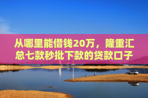 从哪里能借钱20万，隆重汇总七款秒批下款的贷款口子