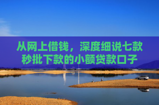 从网上借钱，深度细说七款秒批下款的小额贷款口子