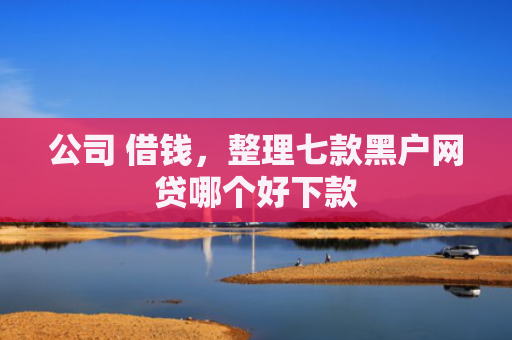 公司 借钱，整理七款黑户网贷哪个好下款