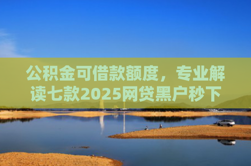 公积金可借款额度，专业解读七款2025网贷黑户秒下款