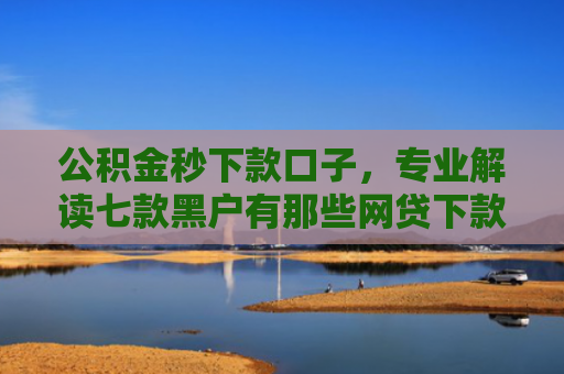 公积金秒下款口子，专业解读七款黑户有那些网贷下款