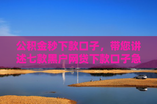 公积金秒下款口子，带您讲述七款黑户网贷下款口子急用