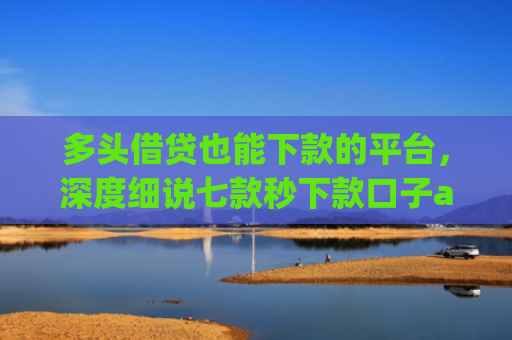 多头借贷也能下款的平台，深度细说七款秒下款口子app