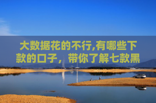 大数据花的不行,有哪些下款的口子，带你了解七款黑户贷款下款口子