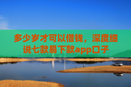 多少岁才可以借钱，深度细说七款易下款app口子
