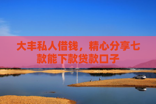 大丰私人借钱，精心分享七款能下款贷款口子