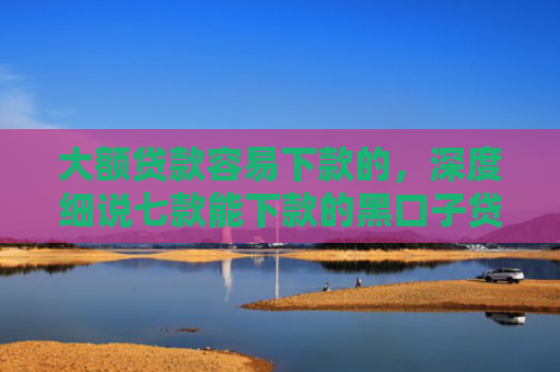 大额贷款容易下款的，深度细说七款能下款的黑口子贷款