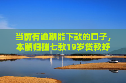 当前有逾期能下款的口子，本篇归档七款19岁贷款好下款的口子