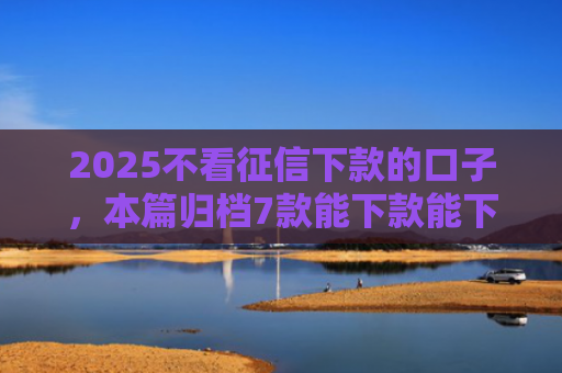 2025不看征信下款的口子，本篇归档7款能下款能下款的网贷口子
