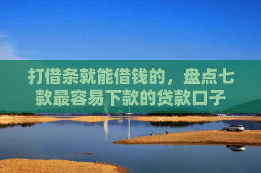 打借条就能借钱的，盘点七款最容易下款的贷款口子