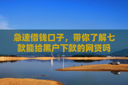 急速借钱口子，带你了解七款能给黑户下款的网贷吗