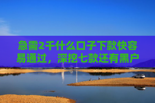 急需2千什么口子下款快容易通过，深挖七款还有黑户能下款的网贷吗