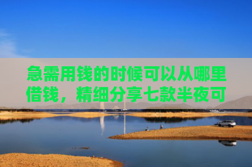 急需用钱的时候可以从哪里借钱，精细分享七款半夜可以下款的黑户网贷