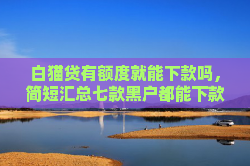 白猫贷有额度就能下款吗，简短汇总七款黑户都能下款的网贷口子