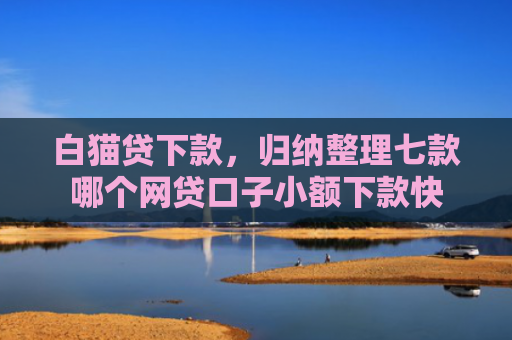 白猫贷下款，归纳整理七款哪个网贷口子小额下款快