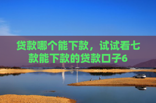 贷款哪个能下款，试试看七款能下款的贷款口子6