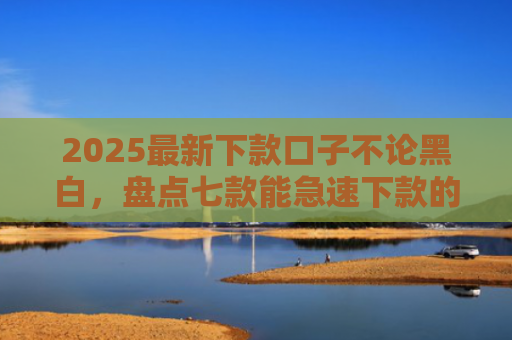 2025最新下款口子不论黑白，盘点七款能急速下款的网贷口子