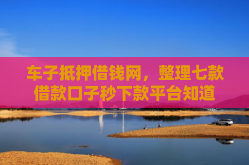 车子抵押借钱网，整理七款借款口子秒下款平台知道