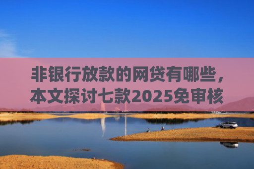 非银行放款的网贷有哪些，本文探讨七款2025免审核秒下款口子app