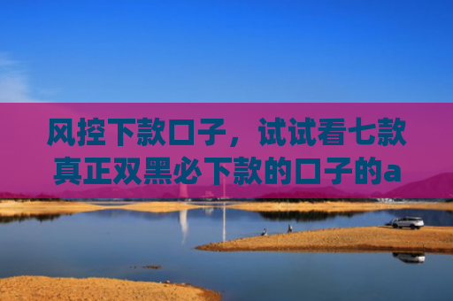 风控下款口子，试试看七款真正双黑必下款的口子的app
