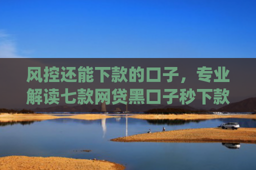 风控还能下款的口子，专业解读七款网贷黑口子秒下款app2025