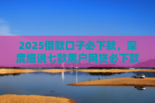 2025借款口子必下款，深度细说七款黑户网贷必下款口子