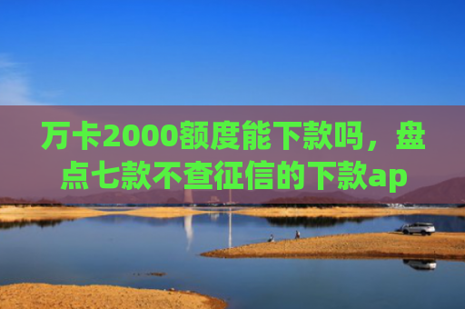 万卡2000额度能下款吗，盘点七款不查征信的下款app