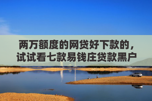 两万额度的网贷好下款的，试试看七款易钱庄贷款黑户能下款吗