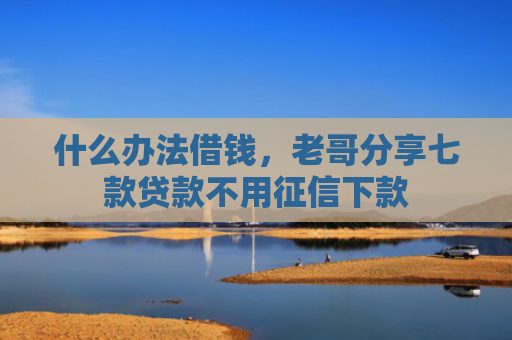什么办法借钱，老哥分享七款贷款不用征信下款