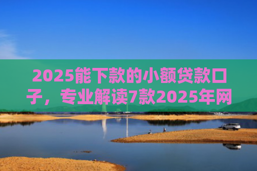 2025能下款的小额贷款口子，专业解读7款2025年网贷下款口子