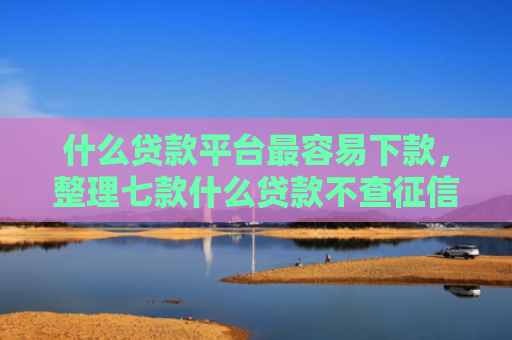 什么贷款平台最容易下款，整理七款什么贷款不查征信下款快
