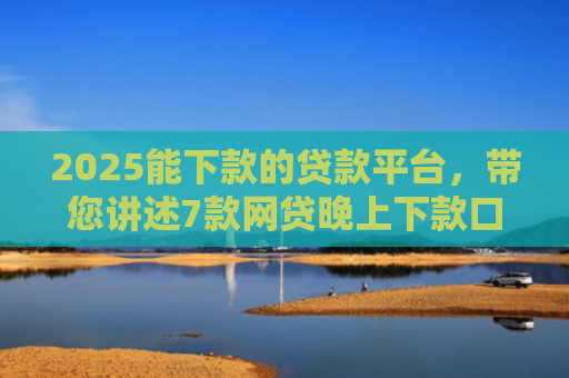 2025能下款的贷款平台，带您讲述7款网贷晚上下款口子