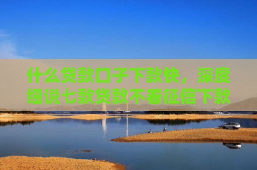 什么贷款口子下款快，深度细说七款贷款不看征信下款快