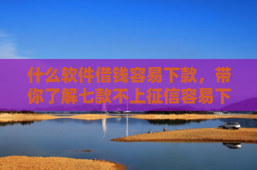 什么软件借钱容易下款，带你了解七款不上征信容易下款的贷款