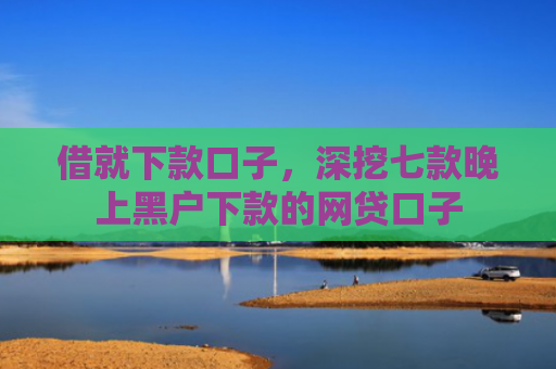 借就下款口子，深挖七款晚上黑户下款的网贷口子