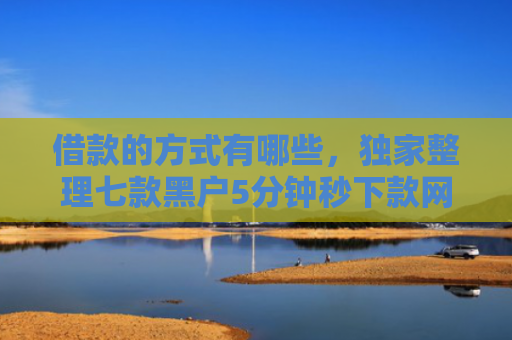 借款的方式有哪些，独家整理七款黑户5分钟秒下款网贷