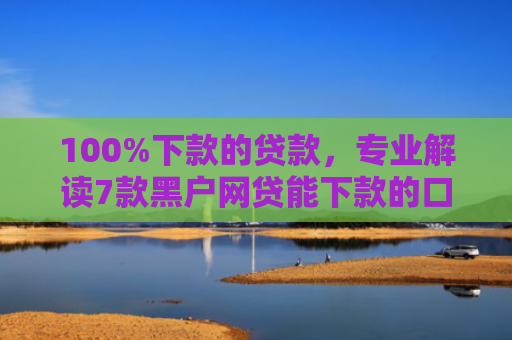 100%下款的贷款，专业解读7款黑户网贷能下款的口子