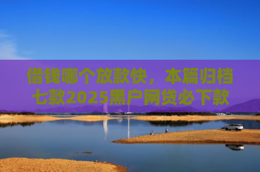 借钱哪个放款快，本篇归档七款2025黑户网贷必下款的平台