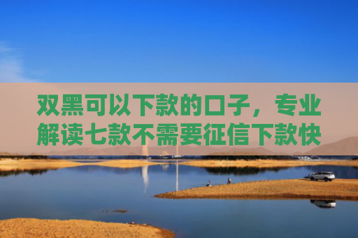 双黑可以下款的口子，专业解读七款不需要征信下款快的贷款