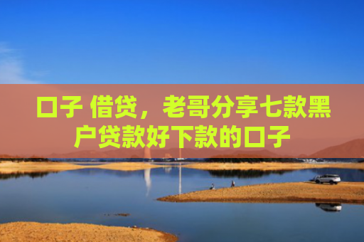 口子 借贷，老哥分享七款黑户贷款好下款的口子